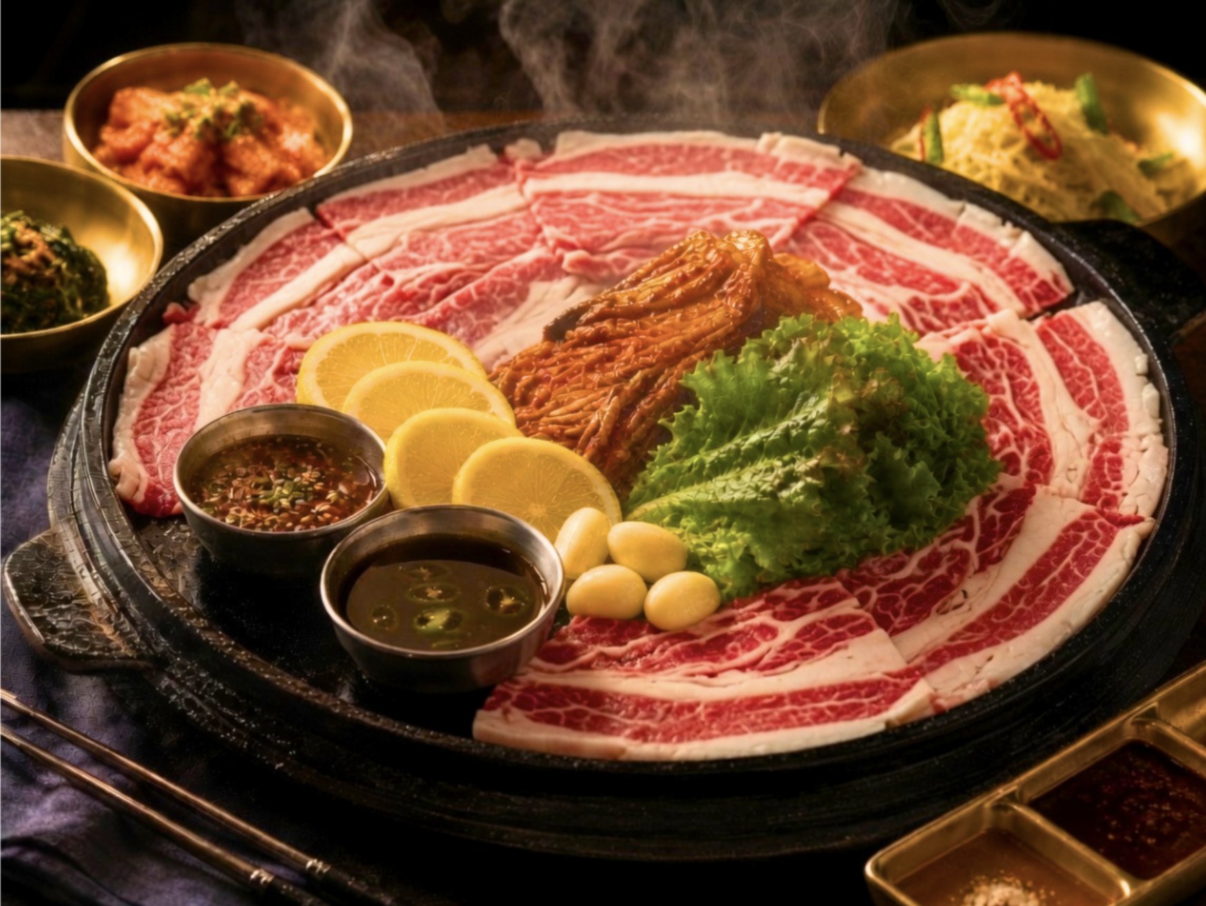 Wagyu Korean BBQ Halal KBBQ Vegan Myeongdong Restaurant 明洞韩式烧烤